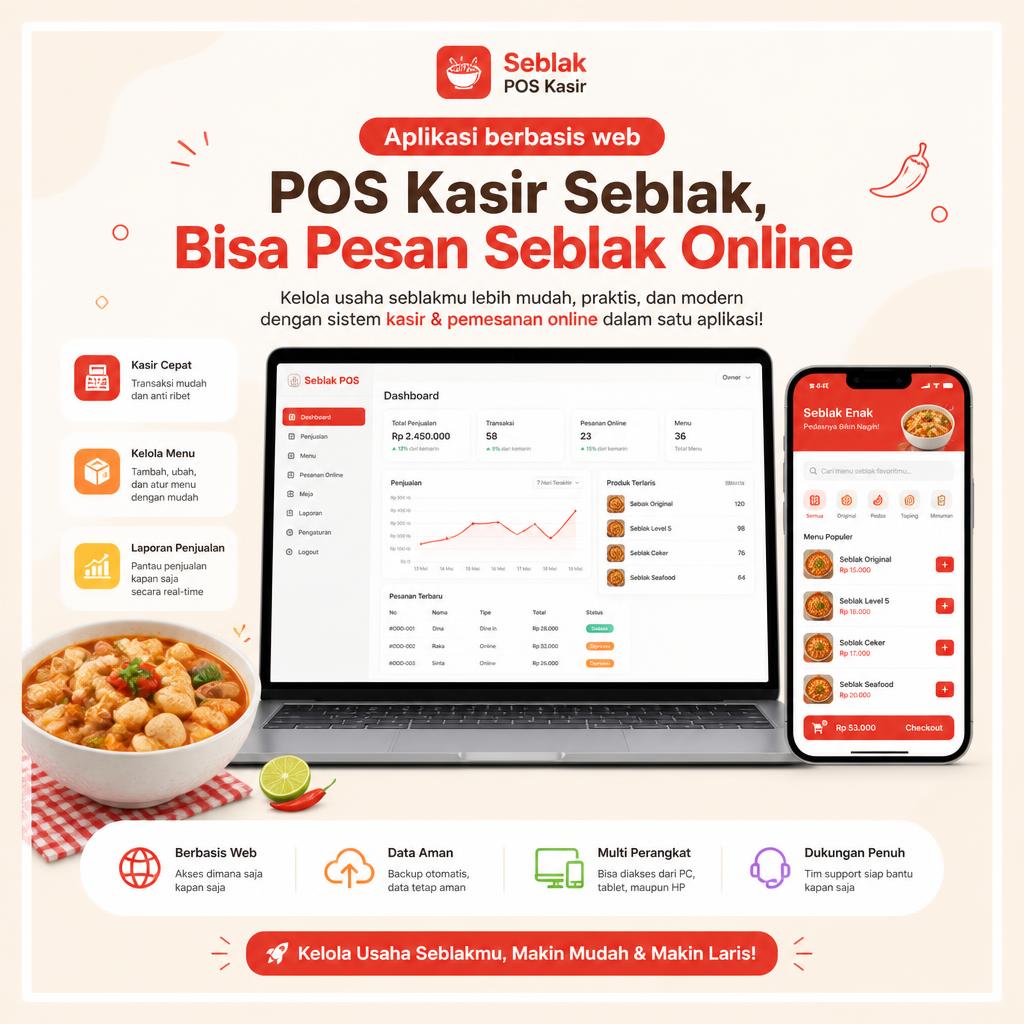 Aplikasi Kasir POS Warung Seblak